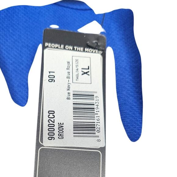 NEW Kappa XL Black Blue Tracksuit Jacket Sport Soccer Warm Up Logo Pants Casual - Picture 7 of 10